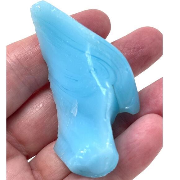 Satin Blue Art Glass Cullet Multitone Opaque #SM23150 - Picture 4 of 6